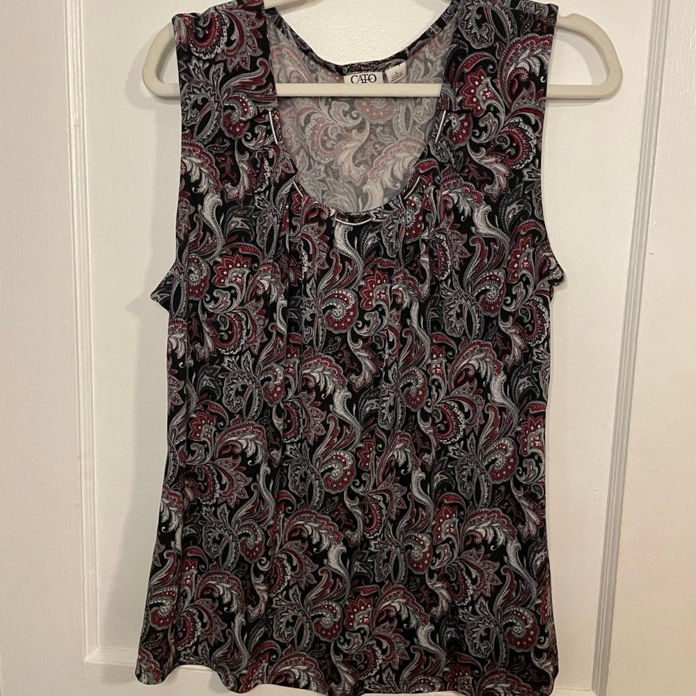Cato - Paisley Print Tank